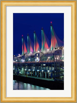 Framed Dawn, Canada Place, Vancouver, British Columbia, Canada Print