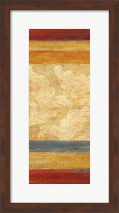 Framed Tapestry Stripe Panel II Print
