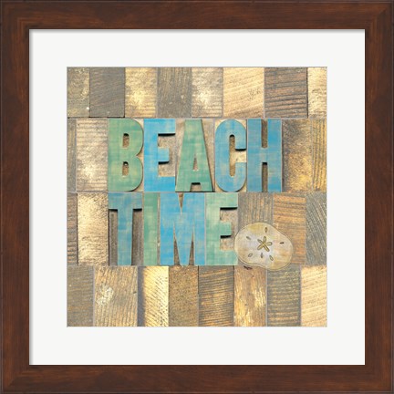Framed Beach Time II Print