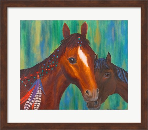 Framed Horse Feathers Print