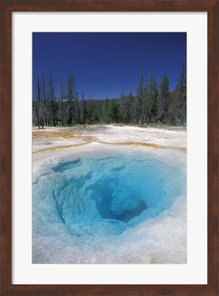 Framed Morning Glory Pool, Yellowstone National Park, Wyoming Print