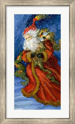 Framed Old World Santa Print