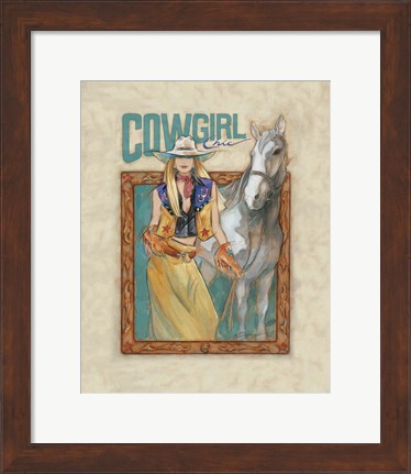 Framed Cowgirl Chic Print