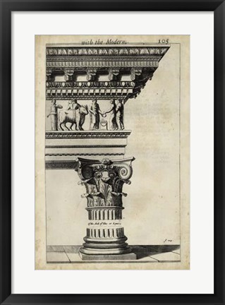 Framed Ancient Architecture V Print