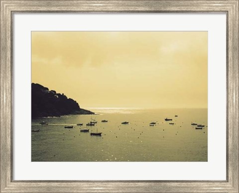 Framed Sunset Harbour I Print