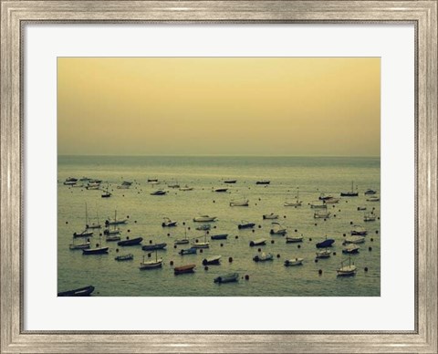 Framed Sunset Harbour II Print