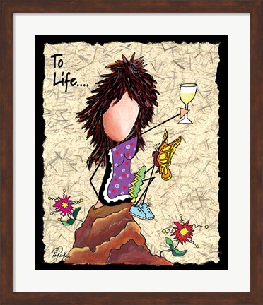Framed Toast To Life Print