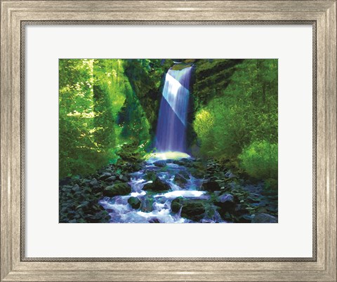 Framed Waterfall B Print