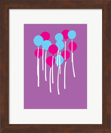 Framed Balloons Print