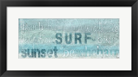 Framed Seascape Sentiment I Print