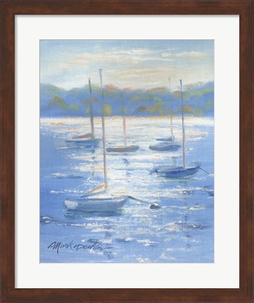 Framed Sunlight Sailboats Print