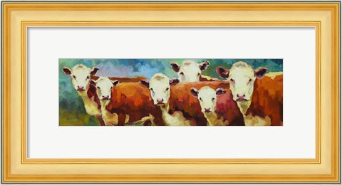 Framed Cattle Call Print
