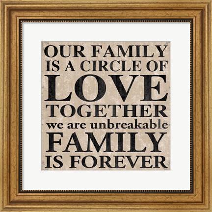 Framed Our Family 2 Print
