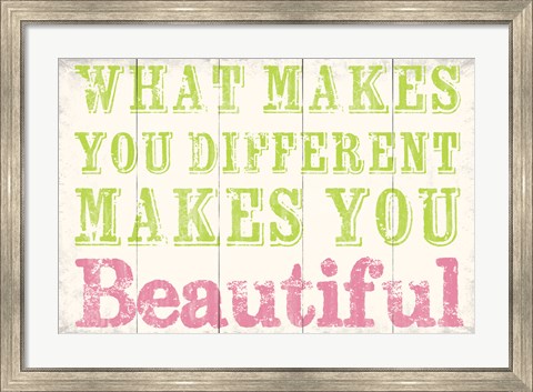 Framed What Makes You Different 1 Print