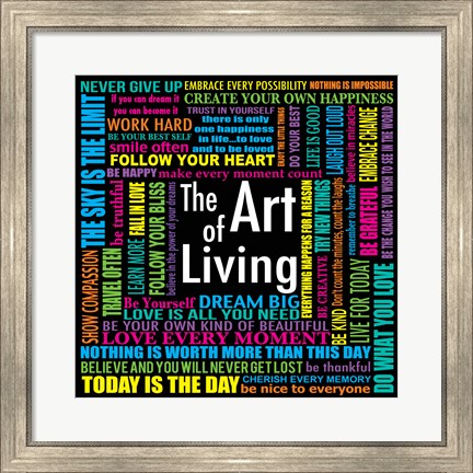 Framed Art of Living Print
