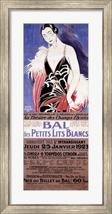 Framed Le Bal des Petits Lits Blancs 1922 Print