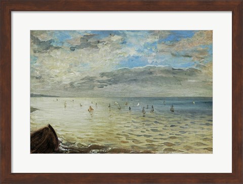 Framed Sea Seen from Dieppe, c. 1852 Print