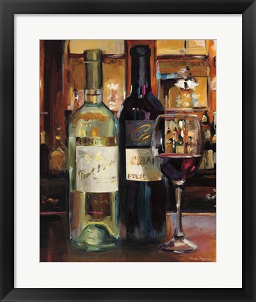 Framed Reflection of Wine II Print