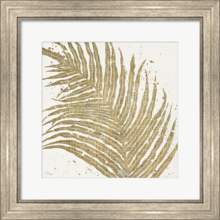 Framed Gold Leaves I Print