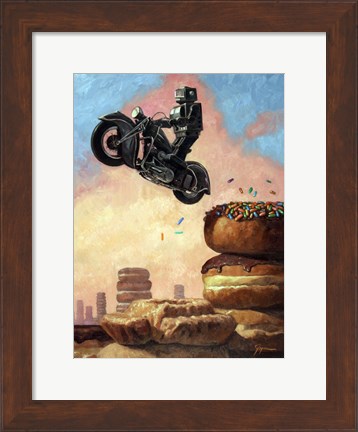 Framed Dark Rider Again Print