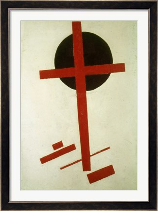 Framed Red Cross on Black Circle, 1920-27 Print