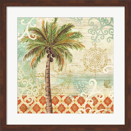 Framed Spice Palms I Print