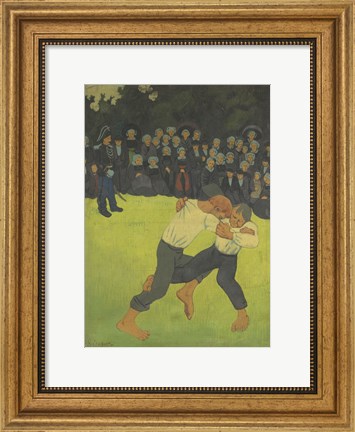 Framed Breton Wrestler,  1891-1892 Print