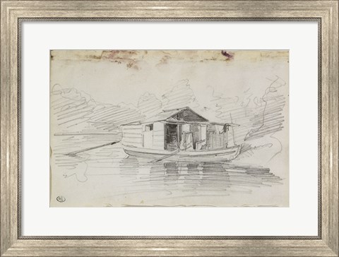 Framed Houseboat Print
