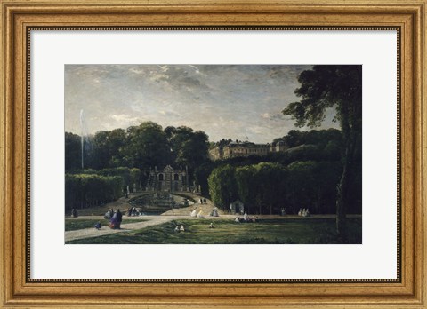 Framed Park At Saint-Cloud, 1865 Print