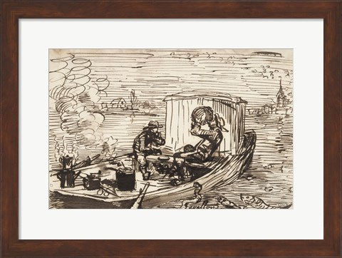 Framed Luncheon on the boat (Dejeuner en bateau) Print