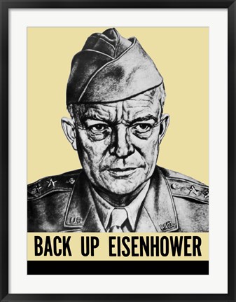 Framed General Dwight Eisenhower Print