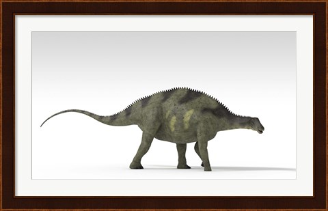 Framed Brachytrachelopan Dinosaur Print