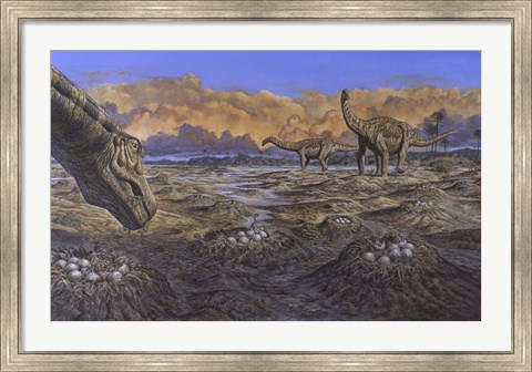 Framed Titanosaur Print
