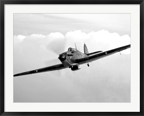 Framed Hawker Hurricane Aircraft Print