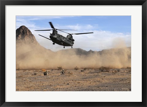 Framed CH-47 Chinook Print