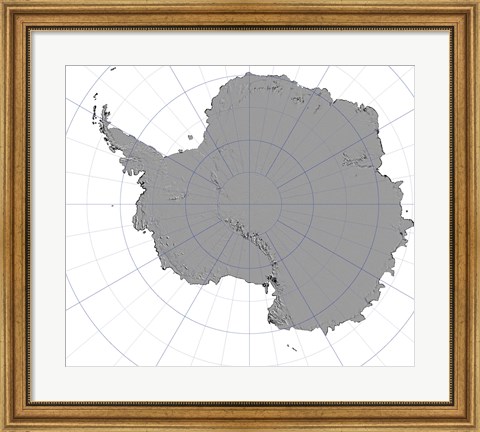 Framed Antarctica Print
