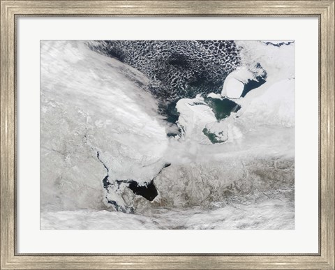 Framed White Sea, Russia Print