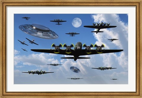Framed UFO Sightings during World War II Print