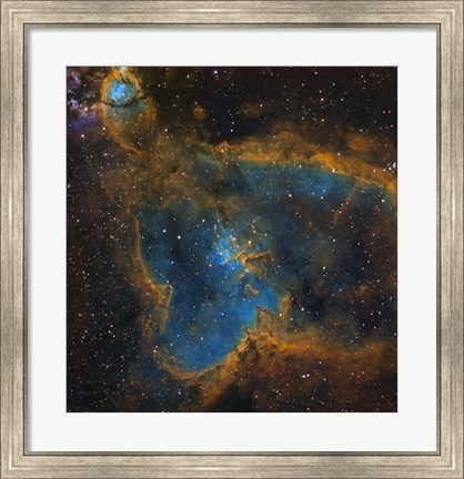 Framed IC 1805, the Heart Nebula Print