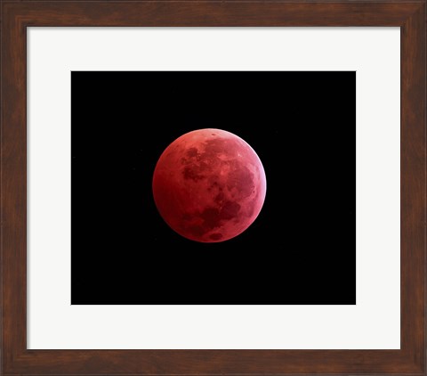 Framed Total Lunar Eclipse Print