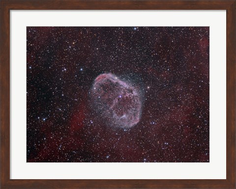 Framed NGC 6888, the Crescent Nebula Print