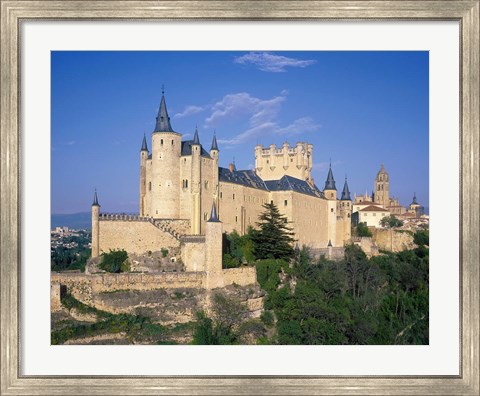 Framed Alcazar, Segovia, Castile Leon, Spain Print