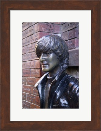 Framed John Lennon, Mathew Street, Liverpool, England Print