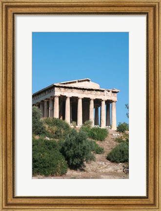 Framed Temple of Hephaestus, Ancient Architecture, Athens, Greece Print