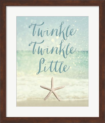 Framed Twinkle Twinkle Little Star(fish) Print