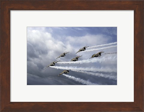 Framed Swedish Air Force display team Print