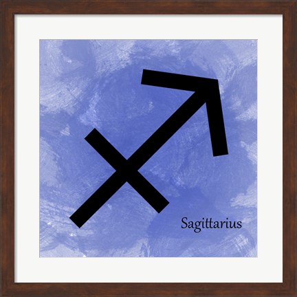 Framed Sagittarius - Blue Print