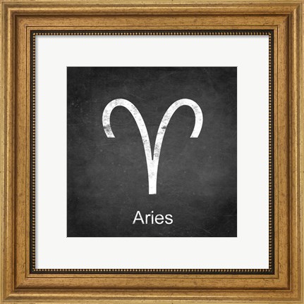 Framed Aries - Black Print