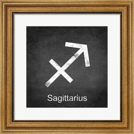 Framed Sagittarius - Black Print