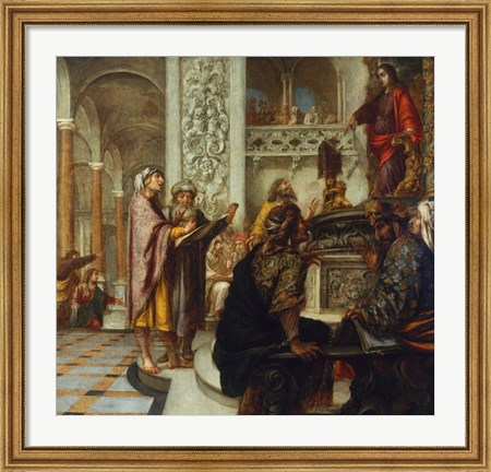 Framed Christ Among the Doctors Print